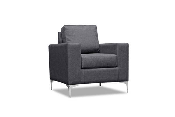 Kensington Grey Fabric Armchair | Furnish That Room