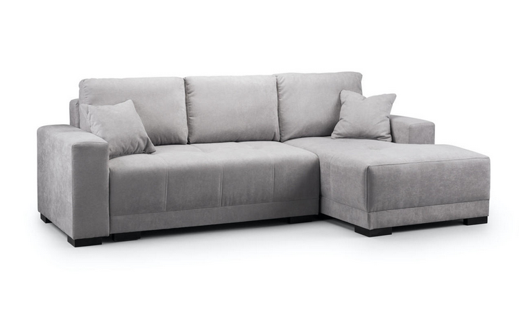Furnish That Room Houston Corner Sofa Bed in Grey fabric