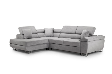 Furnish That Room, Tony Grey fabric corner sofa bed