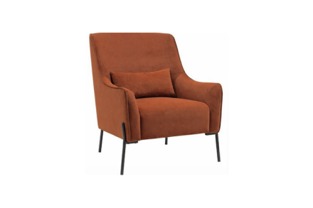 Armas Rust Orange Accent Chair