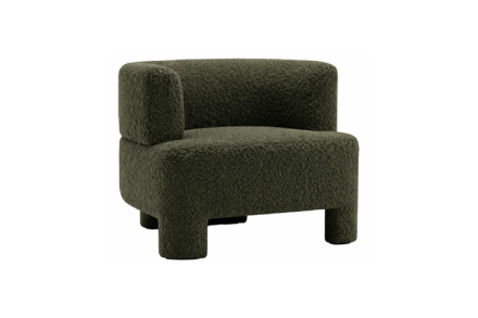 Southon Dark Green Boucle Accent Chair