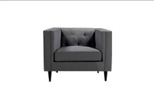 Chester Grey Fabric Armchair
