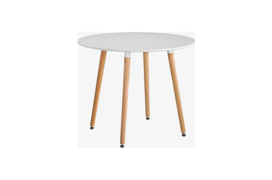 Genja White Wood Dining Table